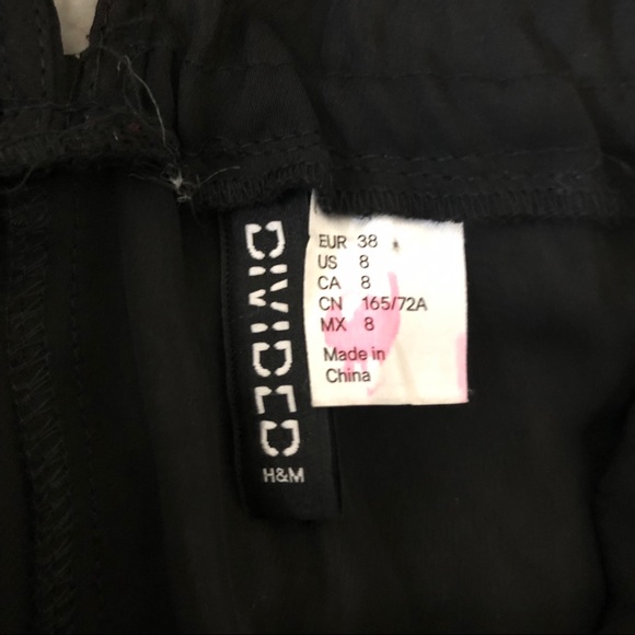 LAST CHANCE H&M SHEER CUTOUT BLACK JUMPSUIT - Picture 5 of 6